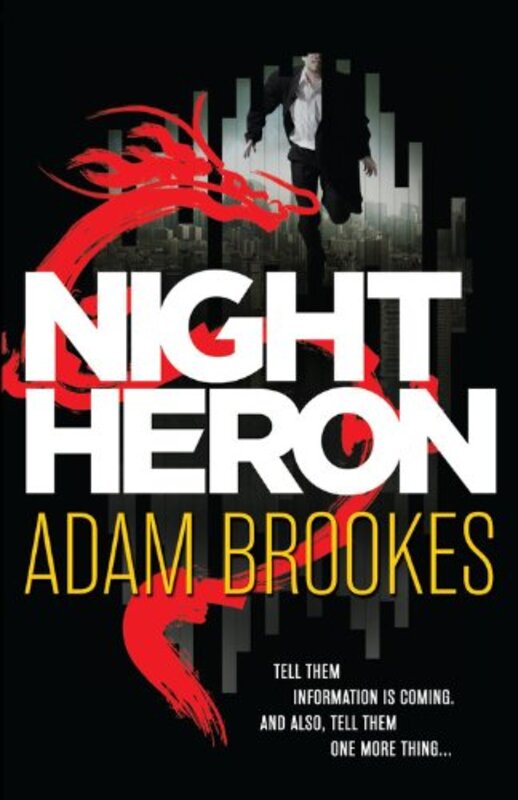 Book cover for "Night Heron" by Adam Brookes