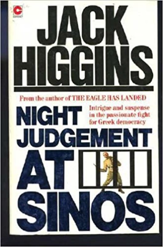 Book cover for "Night Judgement at Sinos" by Jack Higgins