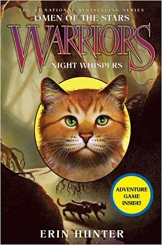 Book cover for "Night Whispers" by Erin Hunter