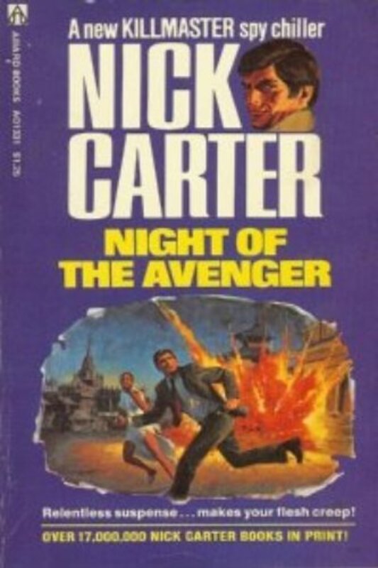 Book cover for "Night of the Avenger" by Nick Carter