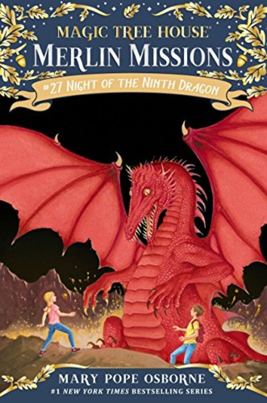 Book cover for "Night of the Ninth Dragon" by Mary Pope Osborne