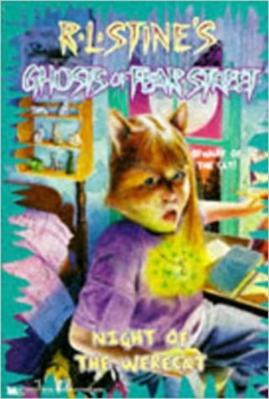 Book cover for "Night of the Werecat" by R.L. Stine