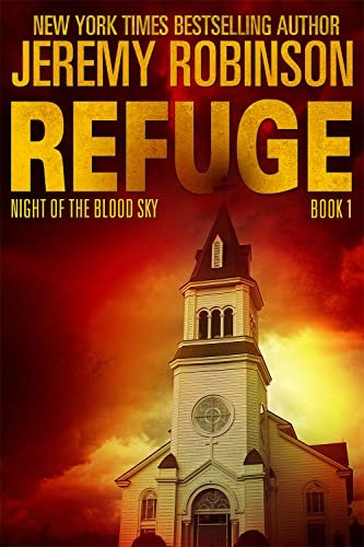 Book cover for "Night of the Blood Sky" by Jeremy Robinson