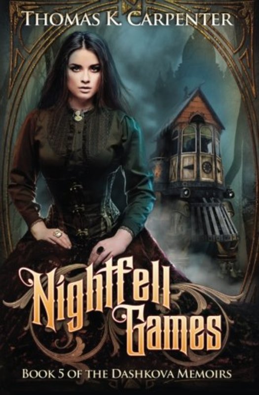 Book cover for "Nightfell Games" by Thomas K Carpenter