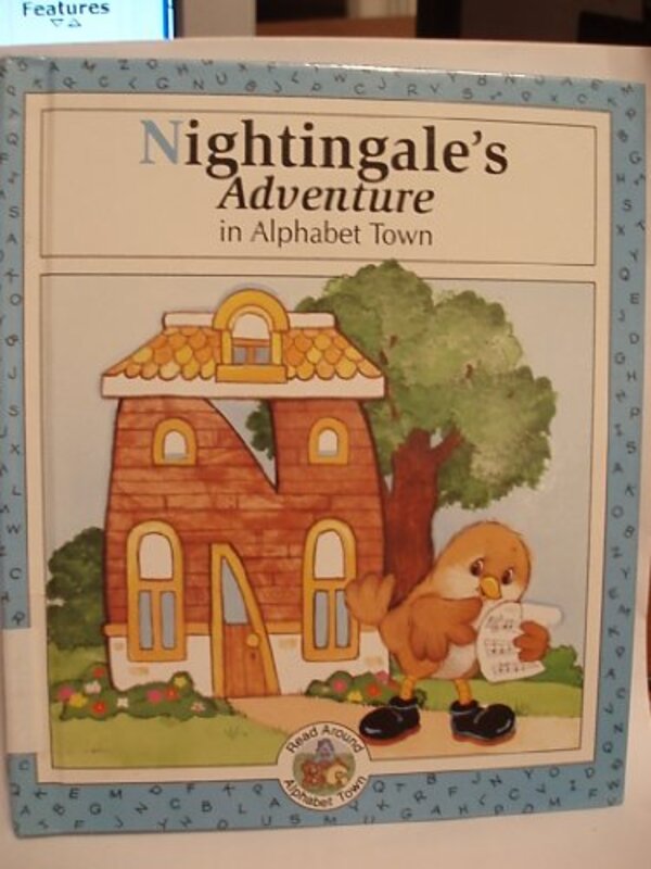 Book cover for "Nightingale's Adventure in Alphabet Town" by Laura Alden