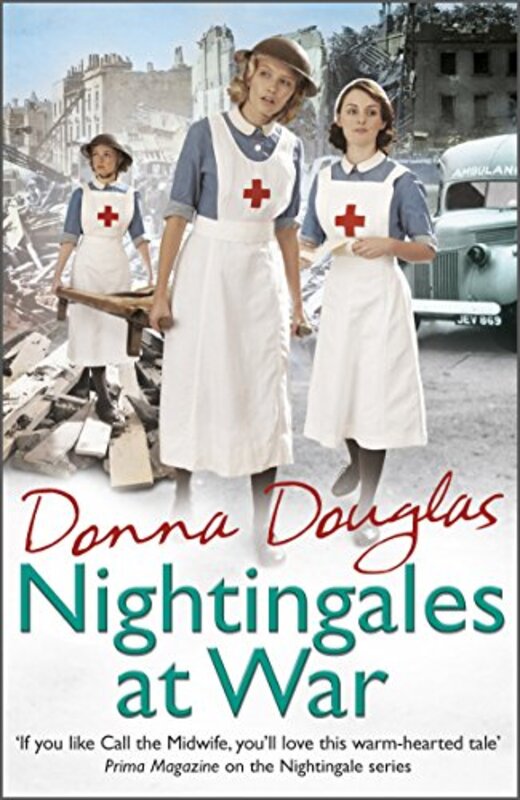 Book cover for "Nightingales at War" by Donna Douglas