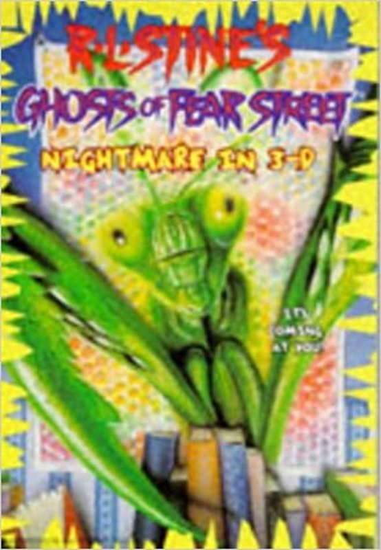 Book cover for "Nightmare in 3-D" by R.L. Stine