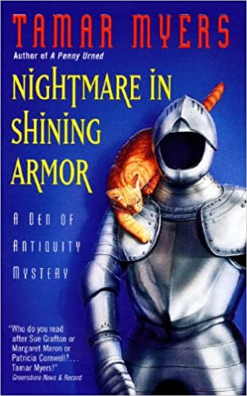 Book cover for "Nightmare in Shining Armor" by Tamar Myers