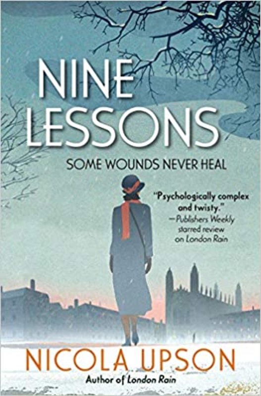 Book cover for "Nine Lessons" by Nicola Upson