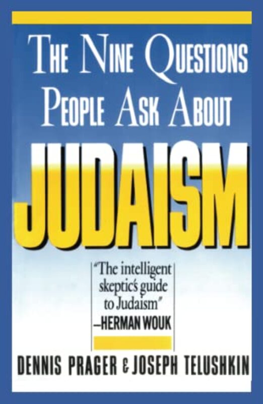 Book cover for "Nine Questions People Ask About Judaism"