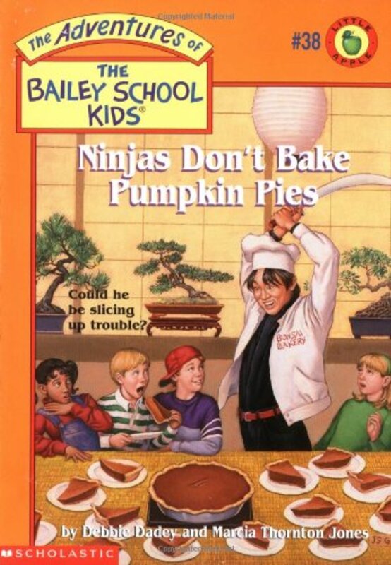 Book cover for "Ninjas Don't Bake Pumpkin Pies" by Marcia Thornton Jones