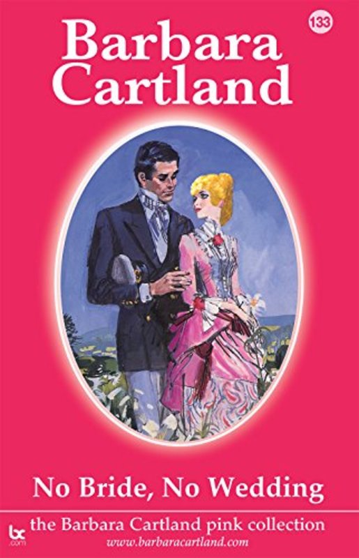 Book cover for "No Bride, No Wedding" by Barbara Cartland