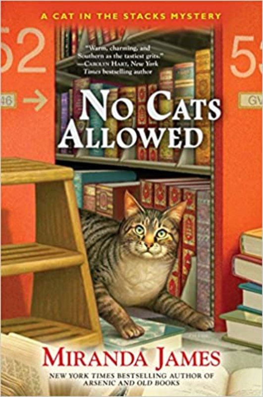 Book cover for "No Cats Allowed" by Miranda James