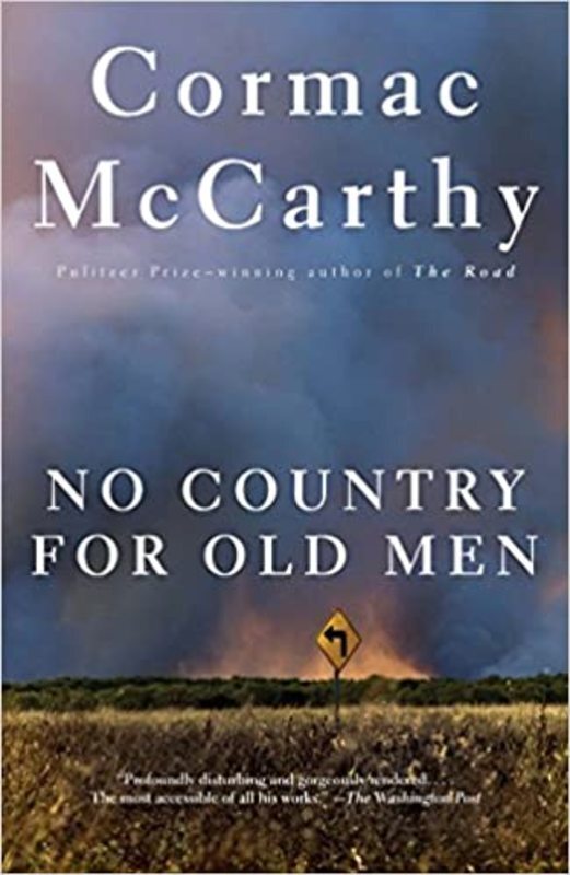 Book cover for "No Country for Old Men" by Cormac McCarthy