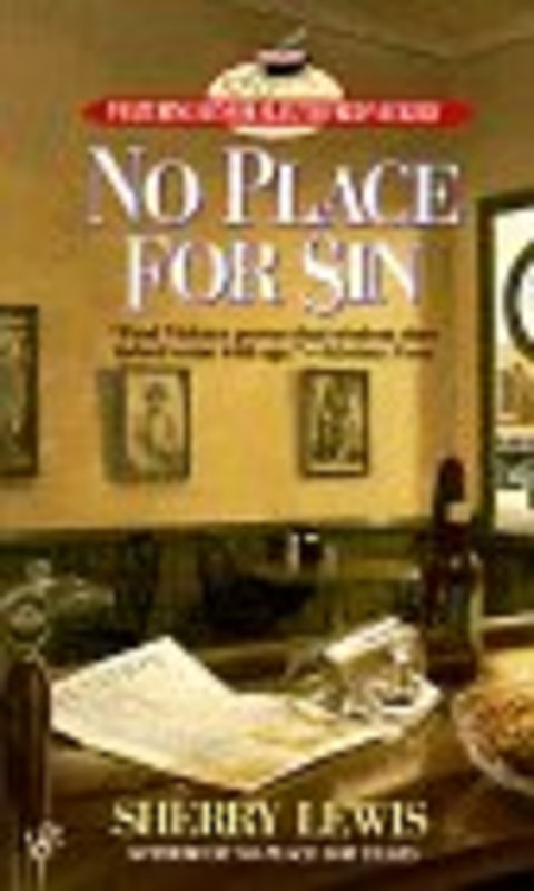 Book cover for "No Place for Sin" by Sherry Lewis