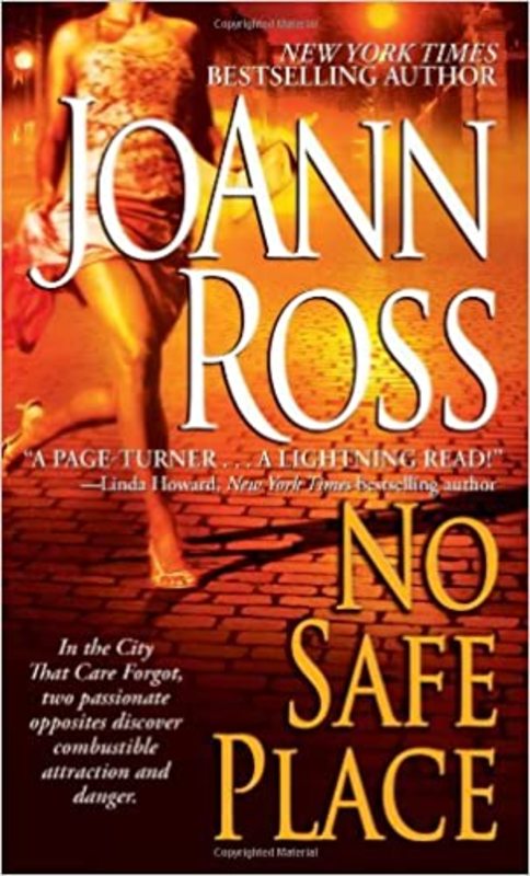 Book cover for "No Safe Place" by JoAnn Ross