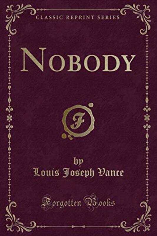 Book cover for "Nobody" by Louis Joseph Vance