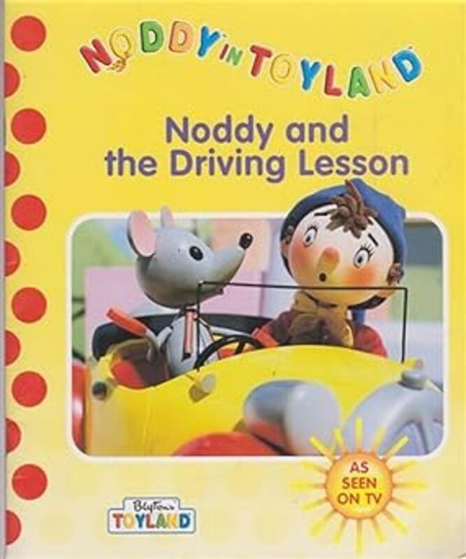 Book cover for "Noddy And The Driving Lesson" by Enid Blyton