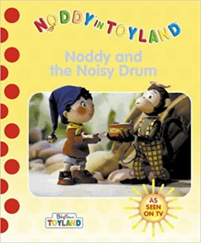 Book cover for "Noddy And The Noisy Drum" by Enid Blyton