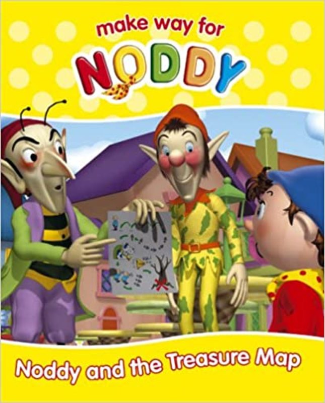 Book cover for "Noddy And The Treasure Map" by Enid Blyton