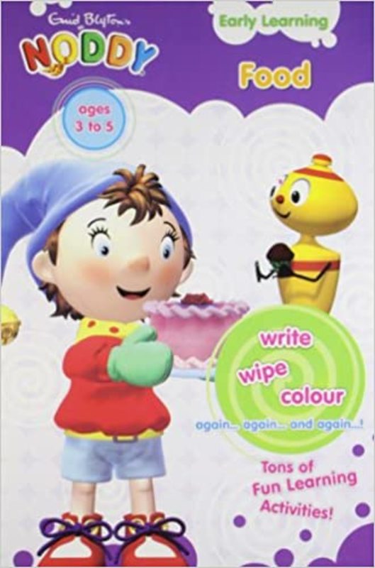 Book cover for "Noddy Early Learning Food" by Enid Blyton