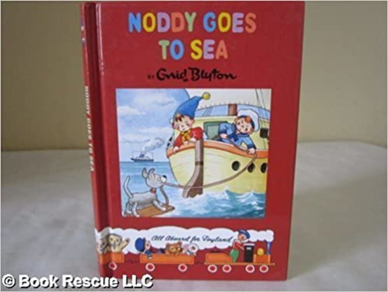 Book cover for "Noddy Goes To Sea" by Enid Blyton