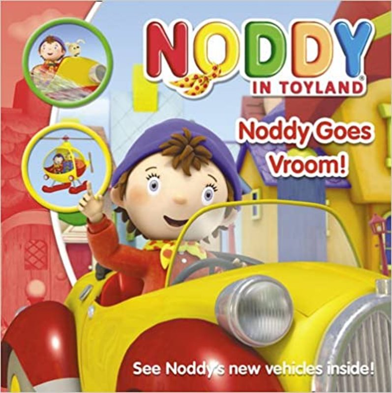 Book cover for "Noddy Goes Vroom!." by Enid Blyton