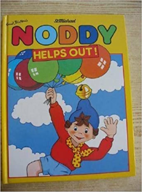 Book cover for "Noddy Helps Out" by Enid Blyton