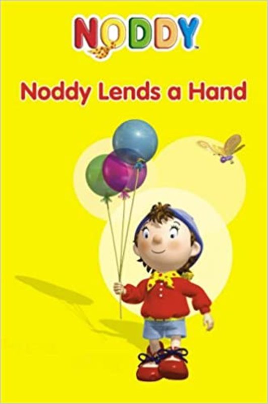 Book cover for "Noddy Lends A Hand" by Enid Blyton