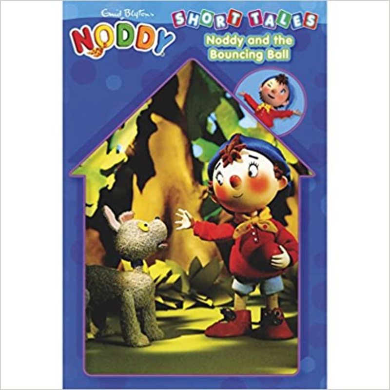 Book cover for "Noddy and the Bouncing Ball" by Enid Blyton