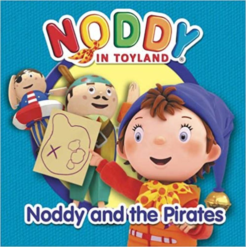 Book cover for "Noddy and the Pirates." by Enid Blyton