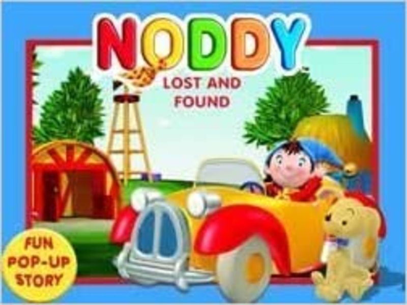 Book cover for "Noddy and the Treasure Trail" by Enid Blyton
