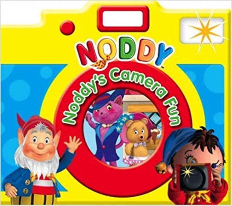 Book cover for "Noddy's Camera Fun" by Enid Blyton