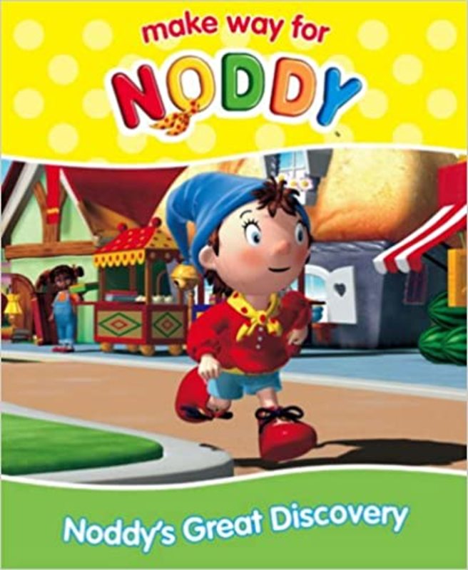 Book cover for "Noddy's Great Discovery" by Enid Blyton