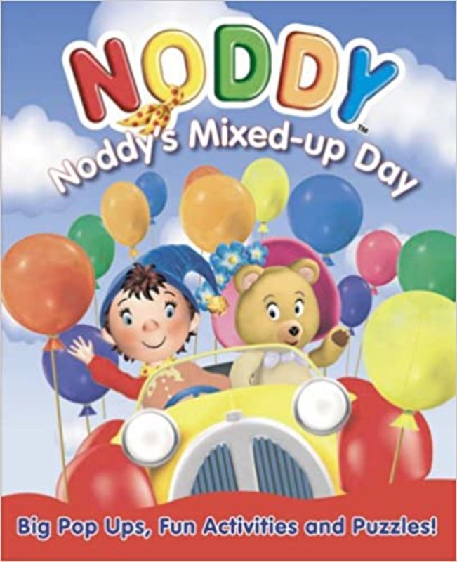 Book cover for "Noddy's Mixed Up Day" by Enid Blyton