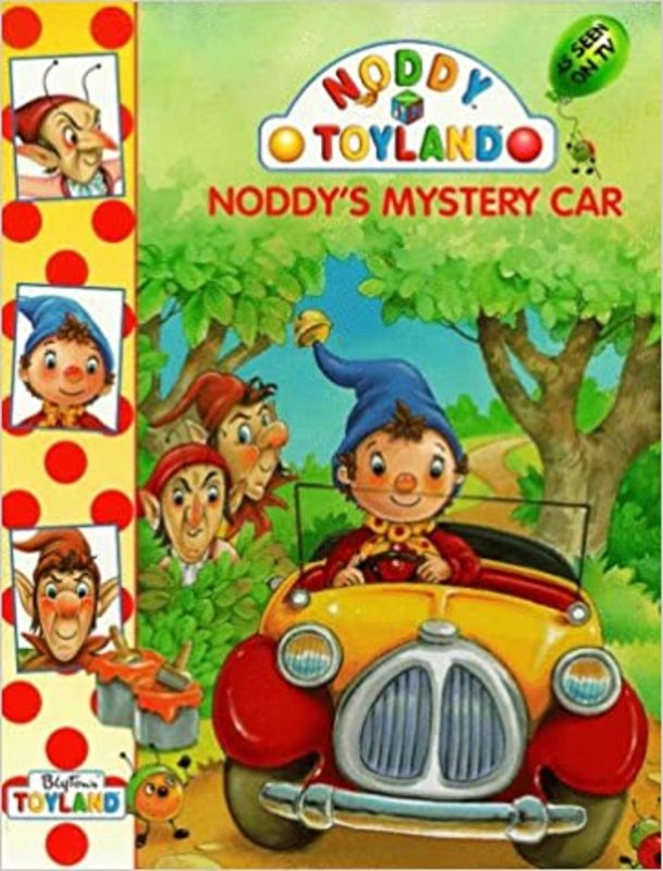Book cover for "Noddy's Mystery Car" by Enid Blyton