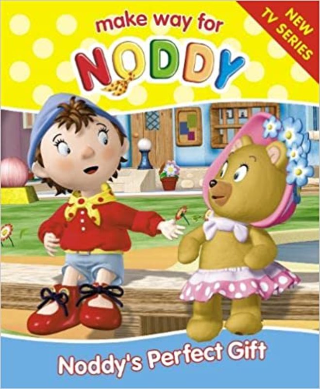 Book cover for "Noddy's Perfect Gift" by Enid Blyton