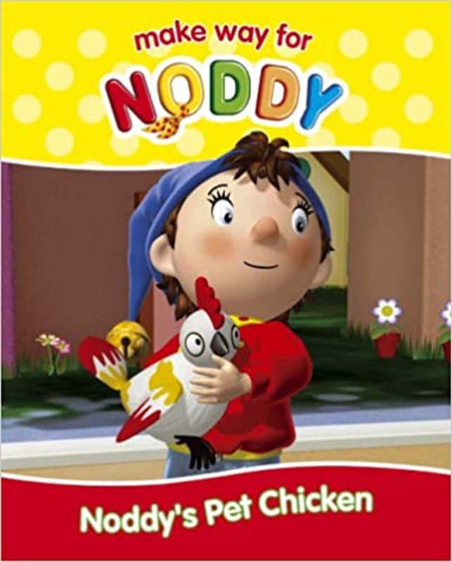 Book cover for "Noddy's Pet Chicken" by Enid Blyton