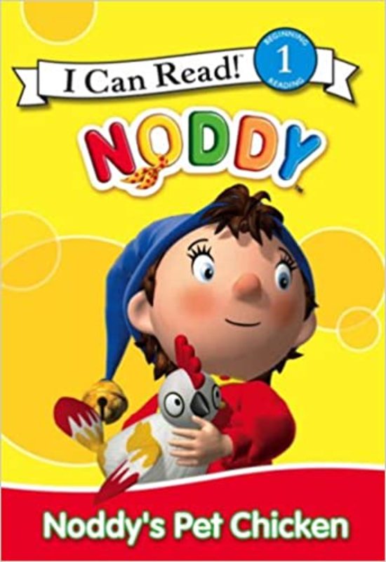 Book cover for "Noddy's Pet Chicken" by Enid Blyton