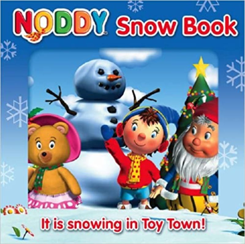 Book cover for "Noddy's Snow Story" by Enid Blyton