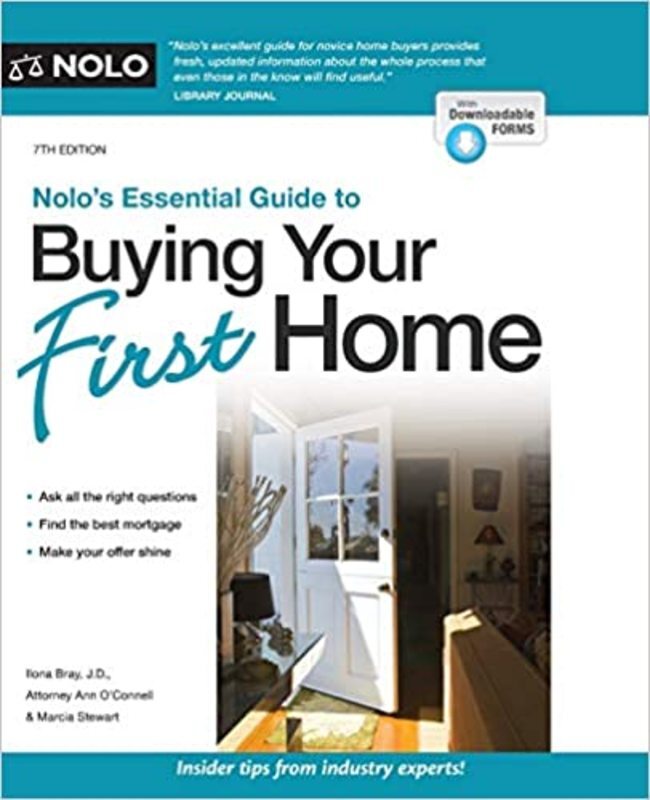Book cover for "Nolo's Essential Guide to Buying Your First Home" by Ilona Bray J.D.