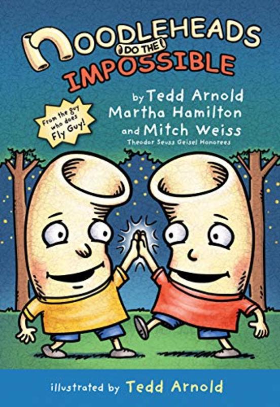 Book cover for "Noodleheads Do the Impossible" by Tedd Arnold