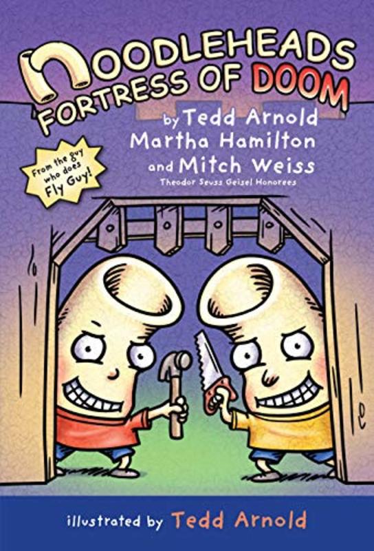 Book cover for "Noodleheads Fortress of Doom" by Tedd Arnold