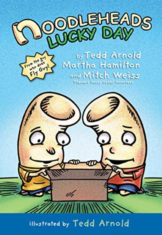 Book cover for "Noodleheads Lucky Day" by Tedd Arnold