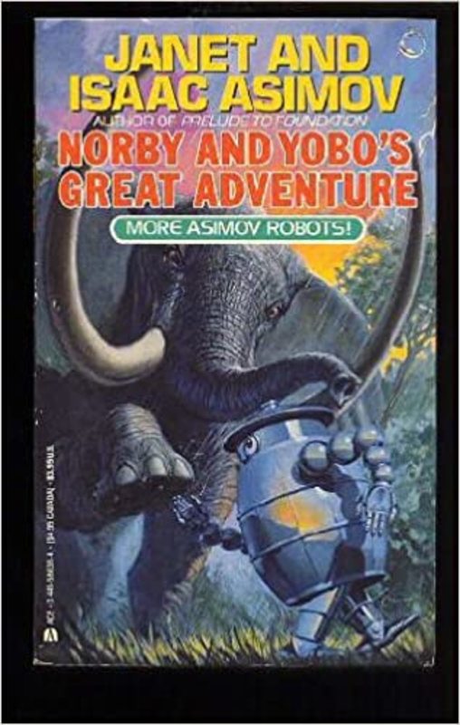 Book cover for "Norby and Yobo's Great Adventure" by Isaac Asimov