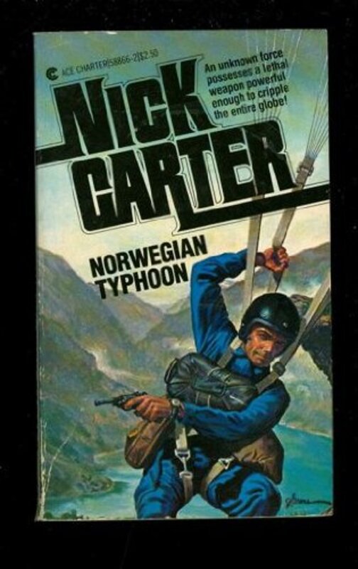 Book cover for "Norwegian Typhoon" by Nick Carter
