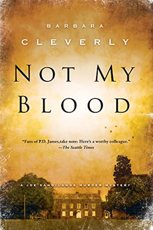 Book cover for "Not My Blood" by Barbara Cleverly