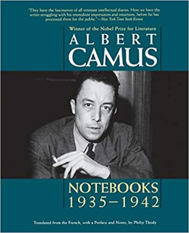 Book cover for "Notebooks 1935-1942" by Albert Camus