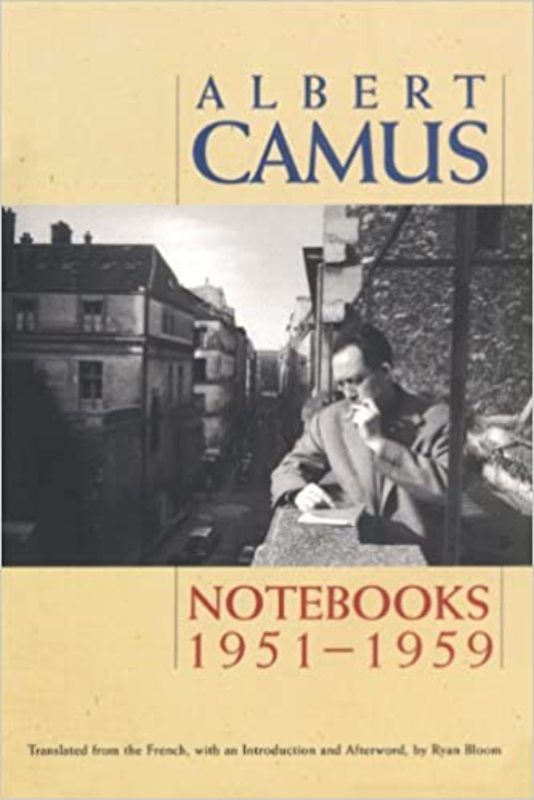 Book cover for "Notebooks 1951-1959" by Albert Camus