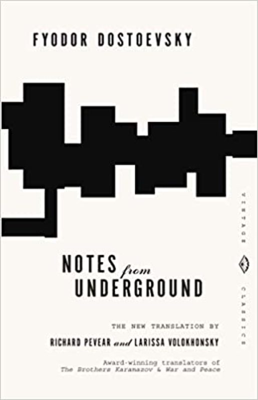 Book cover for "Notes from Underground" by Fyodor Dostoevsky